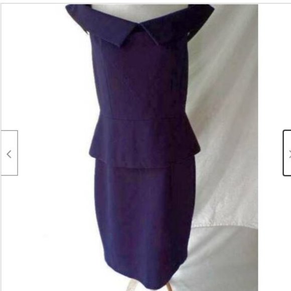 TED BAKER Bardot Off Shoulder Peplum Dress - Picture 10 of 12